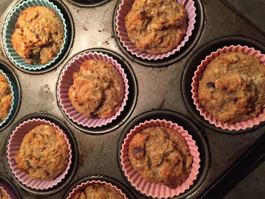 I use these silicone baking cup liners for easy clean up when baking my Gluten Free Banana Muffins